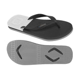 Men's Black/Grey/White Thongs - Boomerangz Footwear