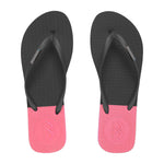 Women's Black/Grey/Pink Thongs - Boomerangz Footwear