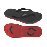 Men's Black/Red Thongs - Boomerangz Footwear