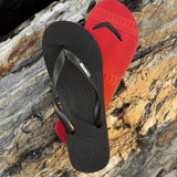 Men's Black/Red Thongs - Boomerangz Footwear